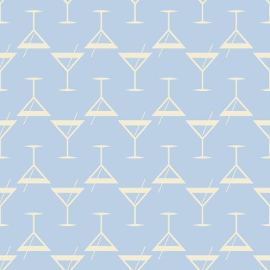 Tropik kokteyller renkli seamless modeli