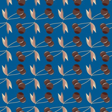 kiraz seamless modeli. Tekstil Ambalaj ve duvar kağıtları için iyi.