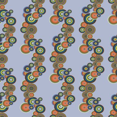 Soyut geometrik renkli seamless modeli daireler, arka plan ile