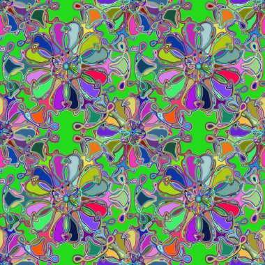 Soyut kaleydoskop renkli Dikişsiz desen arka planı için. 