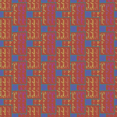 Okul hazırlıkları, arka plan için yeni dikişsiz desen. 