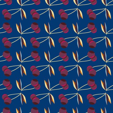 kiraz seamless modeli. Tekstil Ambalaj ve duvar kağıtları için iyi.