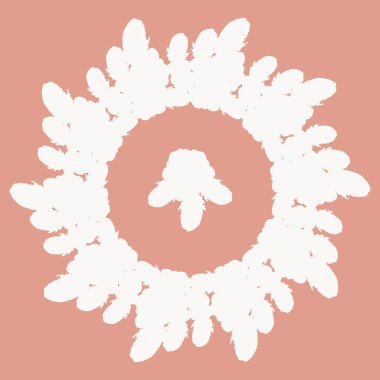 Stil zentangle yeni simetrik mandala sanat doodle ile esinlenerek.. 