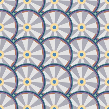 soyut geometrik renk desenli vektör çizimi