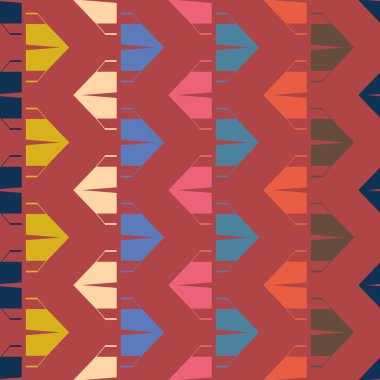 çizgi film kamp çadırları ile renk seamless modeli