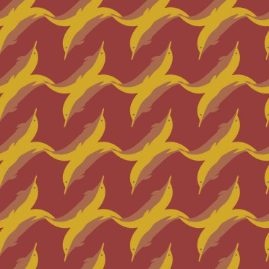 Yunuslar su altında çizim arka planı için bir sürü ile sorunsuz doku