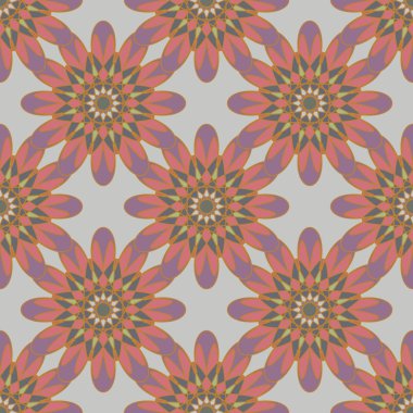  soyut çiçek geometrik Dikişsiz desen arka planı için