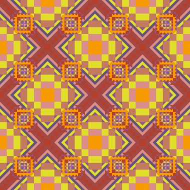 Geometrik etnik desen sorunsuz tasarım arka plan veya duvar kağıdı için