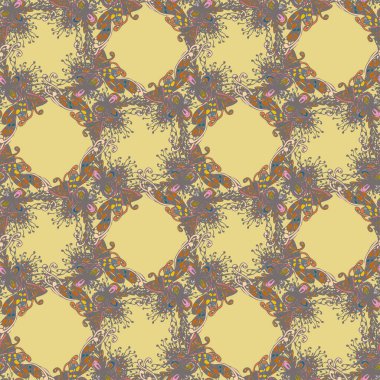 Soyut seamless modeli el yapımı doodle ile yeni tasarım çalışmaları için