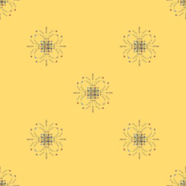 Vintage seamless modeli, vektör çizim 