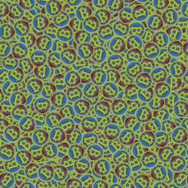 bitcoins parlak parlak pahalı sikkeleri ile Seamless modeli 