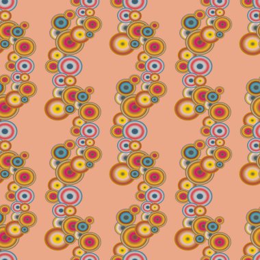 Soyut geometrik renkli seamless modeli daireler, arka plan ile
