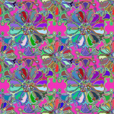 Soyut kaleydoskop renkli Dikişsiz desen arka planı için. 