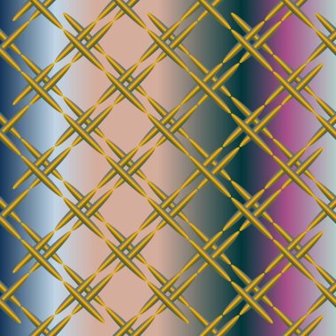 Metal ızgara Dikişsiz desen vektör çizim.