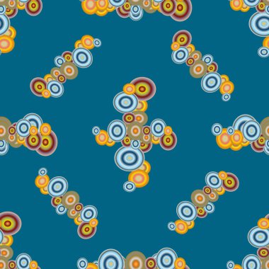 Soyut geometrik renkli seamless modeli daireler ile