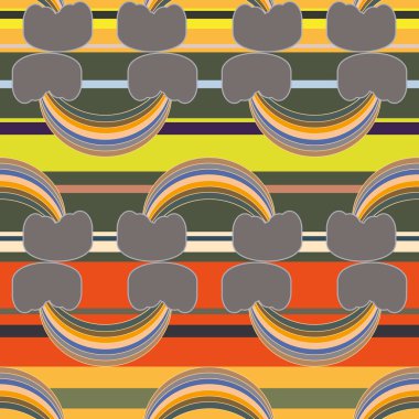 Gökkuşağı seamless modeli. Gökkuşağı Dizayn Tekstil, iç tasarım, keten, vb için. Şirin soyut çocuklar arka plan.