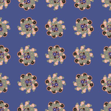 Soyut geometrik renkli seamless modeli daireler, arka plan ile