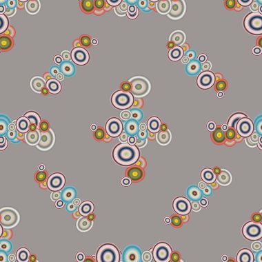 Soyut geometrik renkli seamless modeli daireler ile