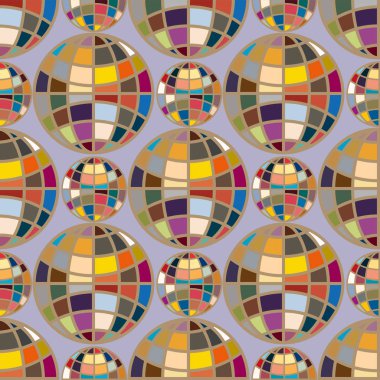 Renk seamless modeli ile işbirliği dünya küre.