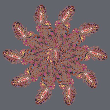 Stil zentangle yeni simetrik mandala doodle ile sanat esin kaynağı oldu. Duvar kağıdı, desen dolgularını, web sayfaları, yüzey dokuları için dekoratif nesne-ebilmek var olmak kullanılmış.