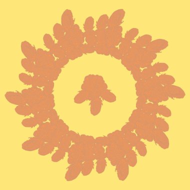 Stil zentangle yeni simetrik mandala sanat doodle ile esinlenerek.. 