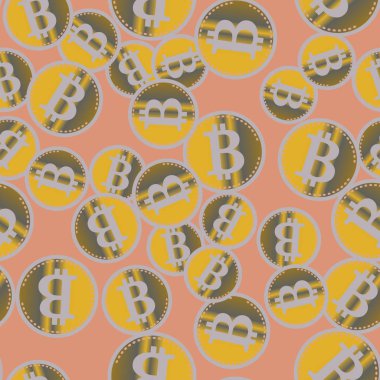 bitcoins parlak parlak pahalı sikkeleri ile Seamless modeli 