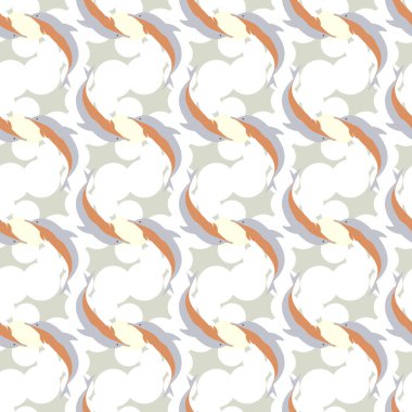 Yunuslar su altında çizim arka planı için bir sürü ile sorunsuz doku