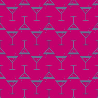 Tropik kokteyller renkli seamless modeli