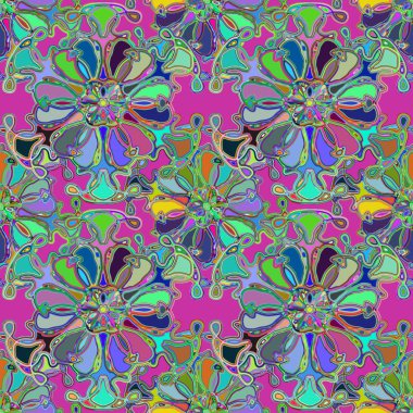 Soyut kaleydoskop renkli Dikişsiz desen arka planı için. 