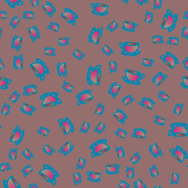 Kahve ya da çay Dikişsiz desen bardak.