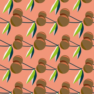 kiraz seamless modeli. Tekstil Ambalaj ve duvar kağıtları için iyi.