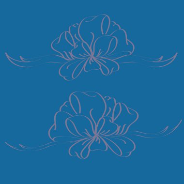 Renk arka plan üzerinde izole elle çizilmiş yay seti.