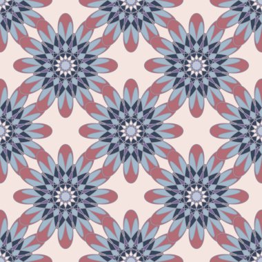  soyut çiçek geometrik Dikişsiz desen arka planı için