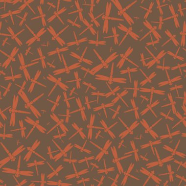 Dekoratif renkli seamless modeli ile şirin yusufçuk