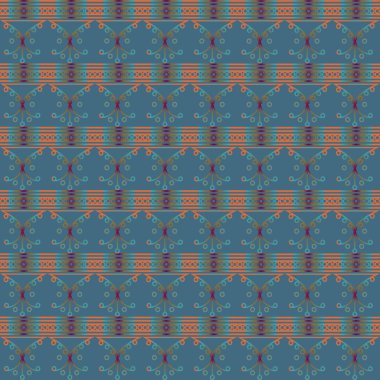 Altın seamless modeli, vektör çizim 