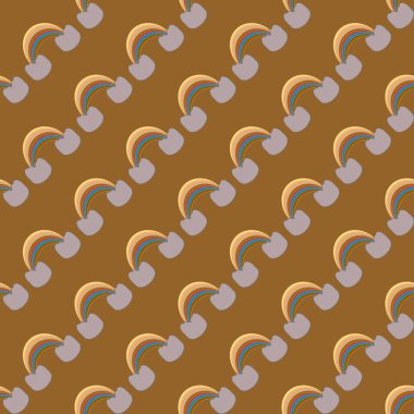 Gökkuşağı seamless modeli. Gökkuşağı Dizayn Tekstil, iç tasarım, keten, vb için. Şirin soyut çocuklar arka plan.