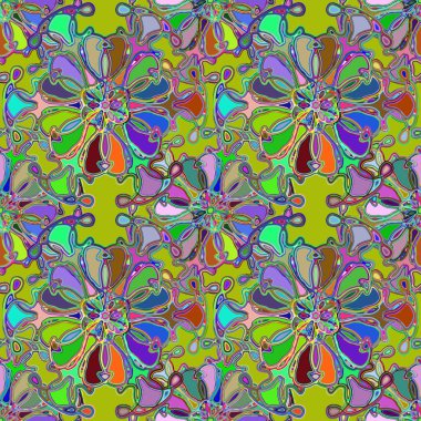 Soyut kaleydoskop renkli Dikişsiz desen arka planı için. 