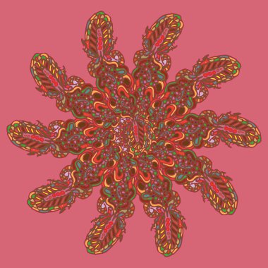 Stil zentangle yeni simetrik mandala doodle ile sanat esin kaynağı oldu. Duvar kağıdı, desen dolgularını, web sayfaları, yüzey dokuları için dekoratif nesne-ebilmek var olmak kullanılmış.