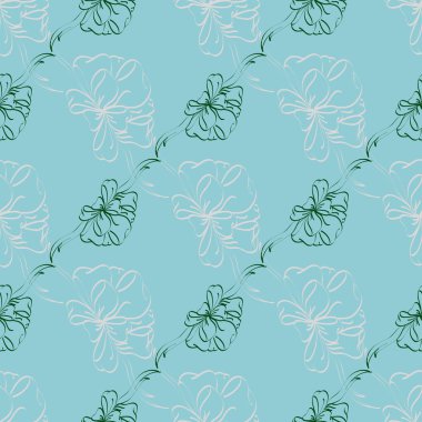 Çok renkli yay ve kurdeleler parlak seamless modeli.