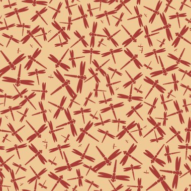 Dekoratif renkli seamless modeli ile şirin yusufçuk