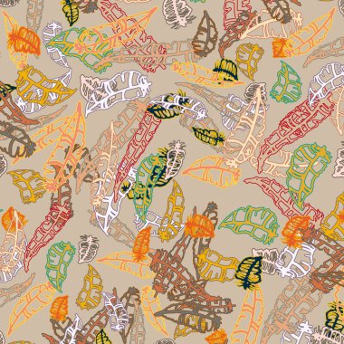 Tüyler, vektör çizim ile zemin 