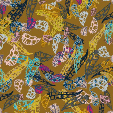 Tüyler, vektör çizim ile zemin 