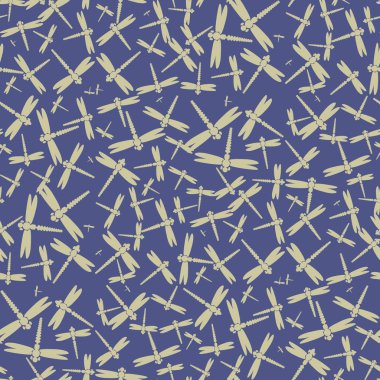 Dekoratif renkli seamless modeli ile şirin yusufçuk