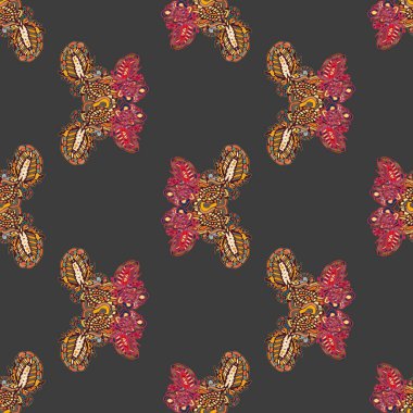 Kelebek doodle seamless modeli zentangle sanat yeni zemin için ilham verdi..