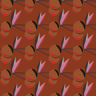 kiraz seamless modeli. Tekstil Ambalaj ve duvar kağıtları için iyi.