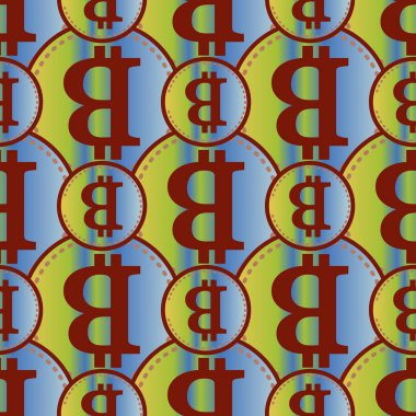 bitcoins parlak parlak pahalı sikkeleri ile Seamless modeli 