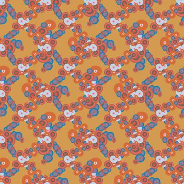 Soyut geometrik renkli seamless modeli daireler, arka plan ile