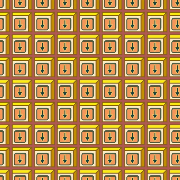Padrão Abstrato Sem Costura Com Setas Nos Botões — Vetor de Stock