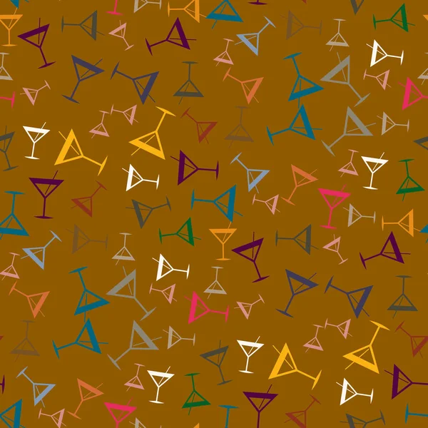 Tropik kokteyller renkli seamless modeli