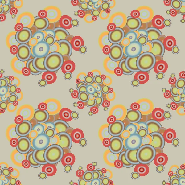 Soyut geometrik renkli seamless modeli daireler, arka plan ile